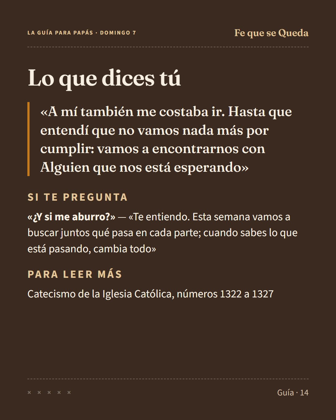 Página de muestra del cuaderno Fe que se Queda