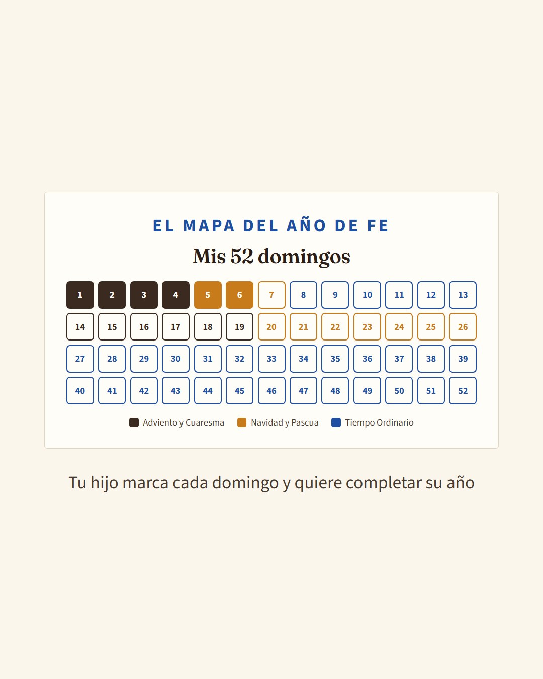 Página de muestra del cuaderno Fe que se Queda
